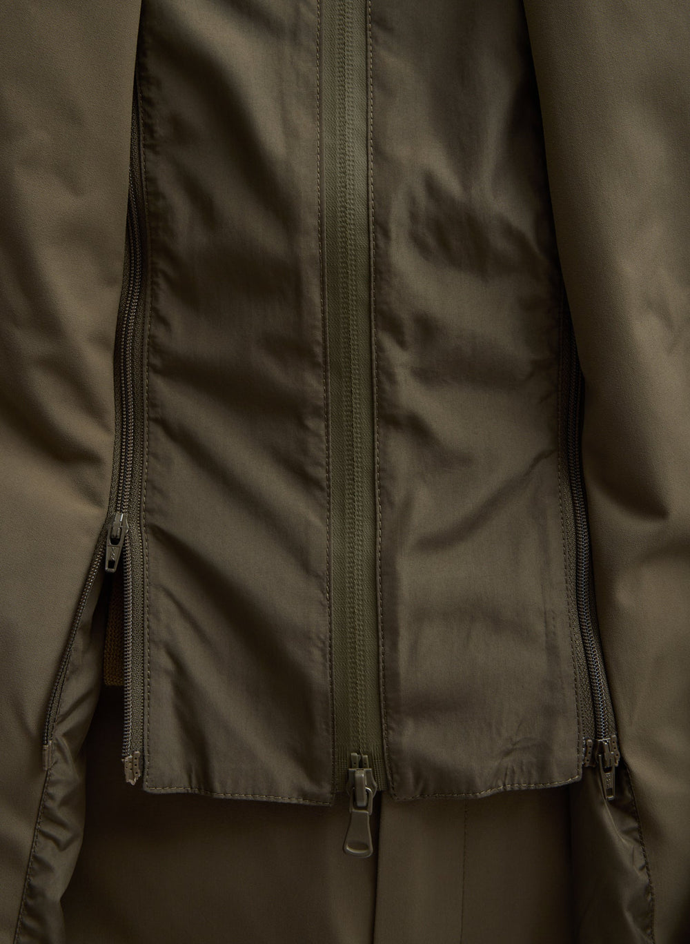 Tech Suiting Anorak Blazer With Zip Off Vest | Tibi Dark Hazelnut
