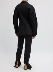 Spring Bonded Twill Sculpted Blazer | Tibi Black