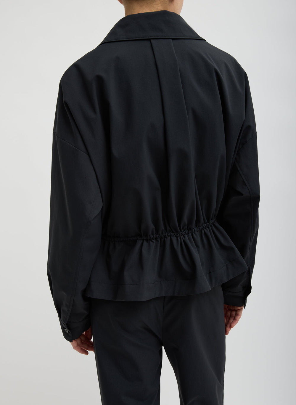 Tech Suiting Anorak Bomber | Tibi Black
