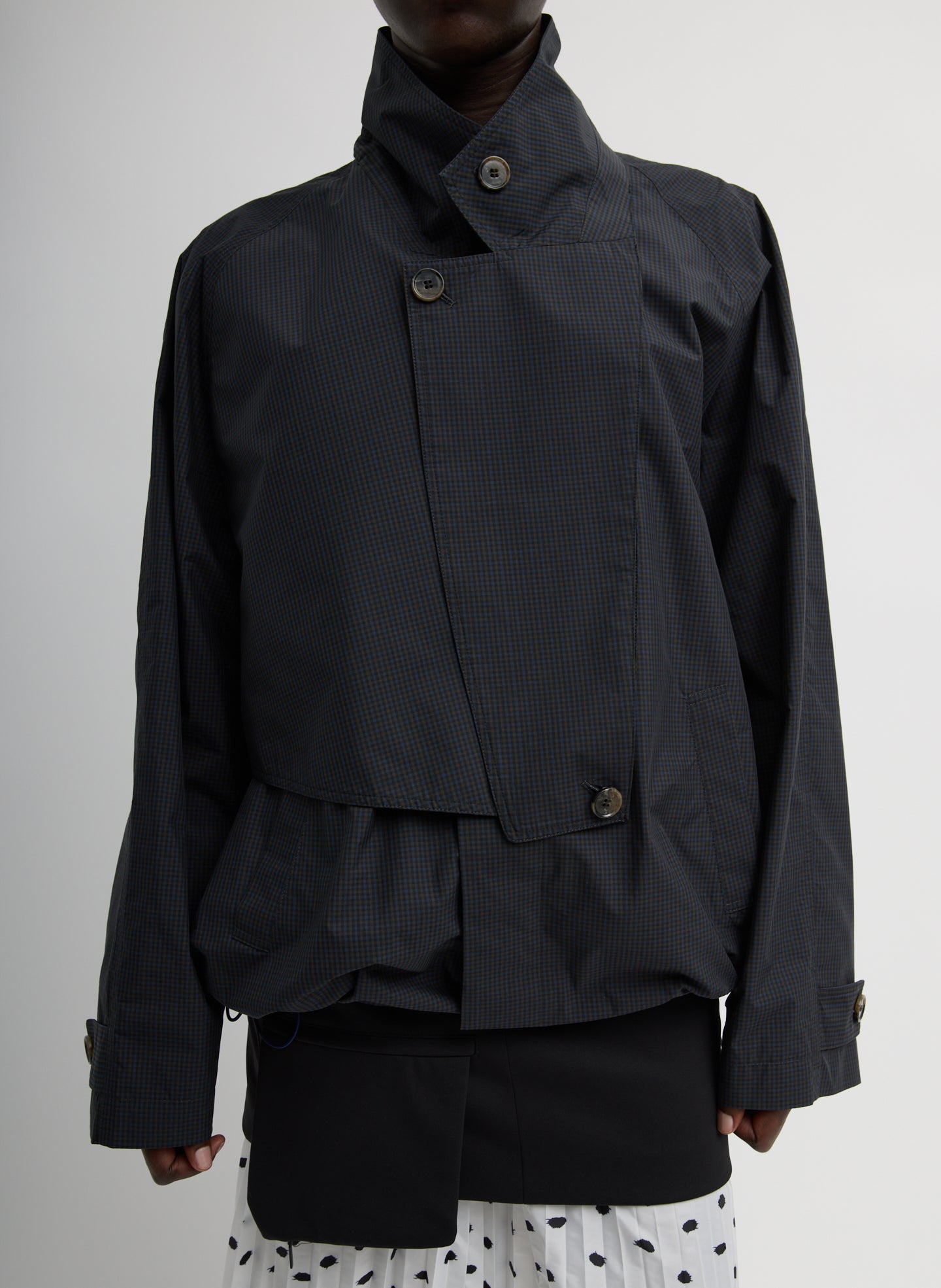 Charles Menswear Trench Anorak | Tibi Navy Multi