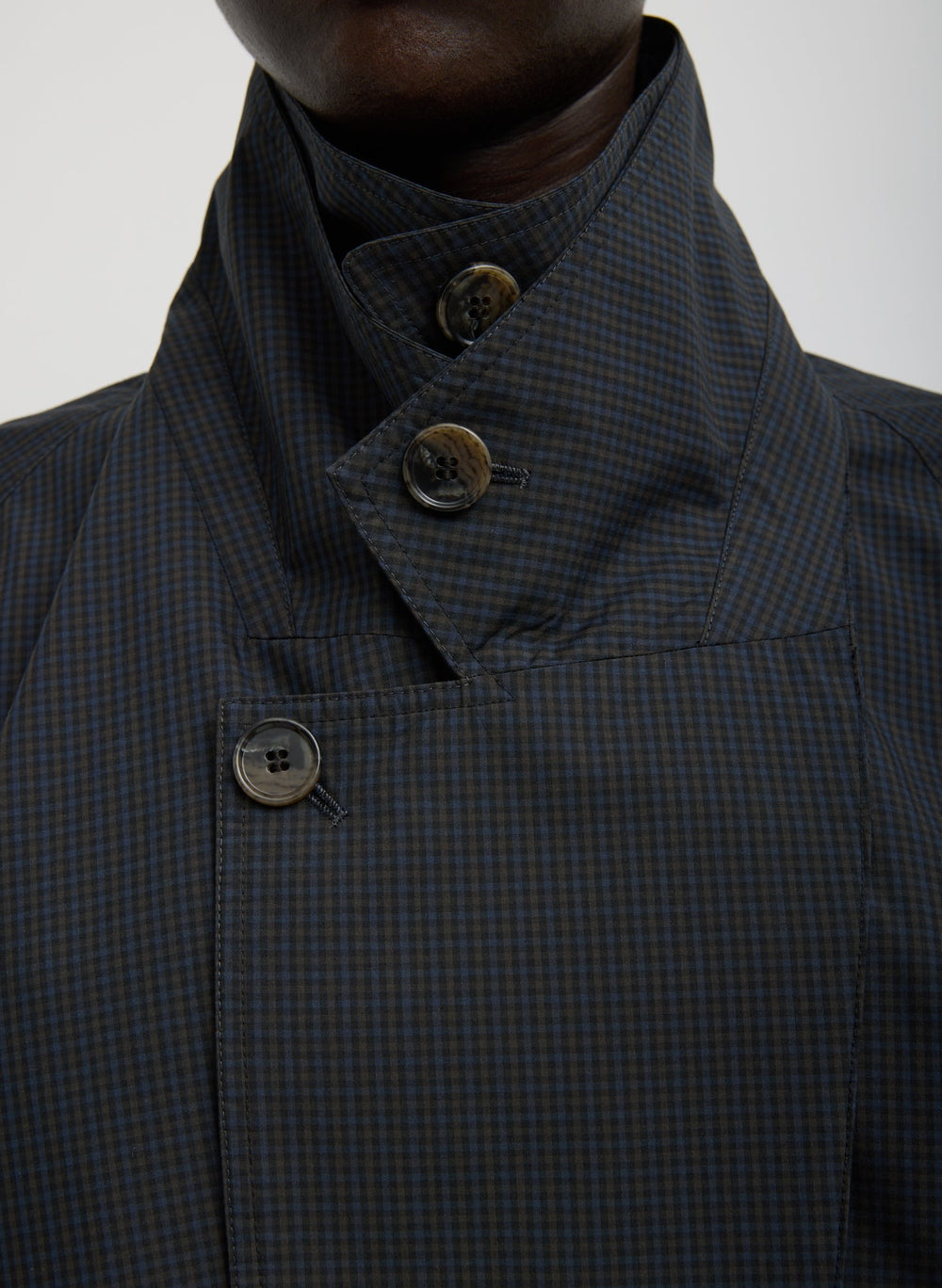 Charles Menswear Trench Anorak | Tibi Navy Multi