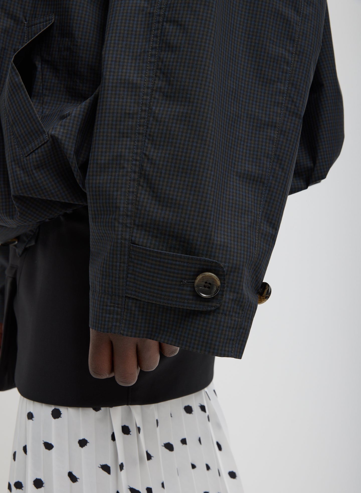 Charles Menswear Trench Anorak | Tibi Navy Multi