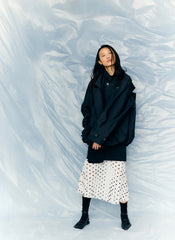 Charles Menswear Trench Anorak | Tibi Navy Multi