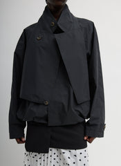Charles Menswear Trench Anorak | Tibi Navy Multi