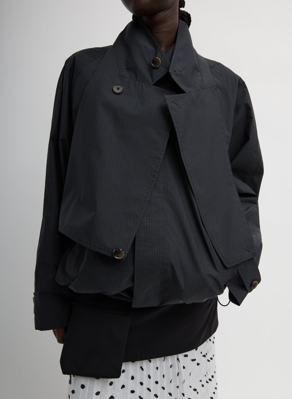 Charles Menswear Trench Anorak | Tibi Navy Multi