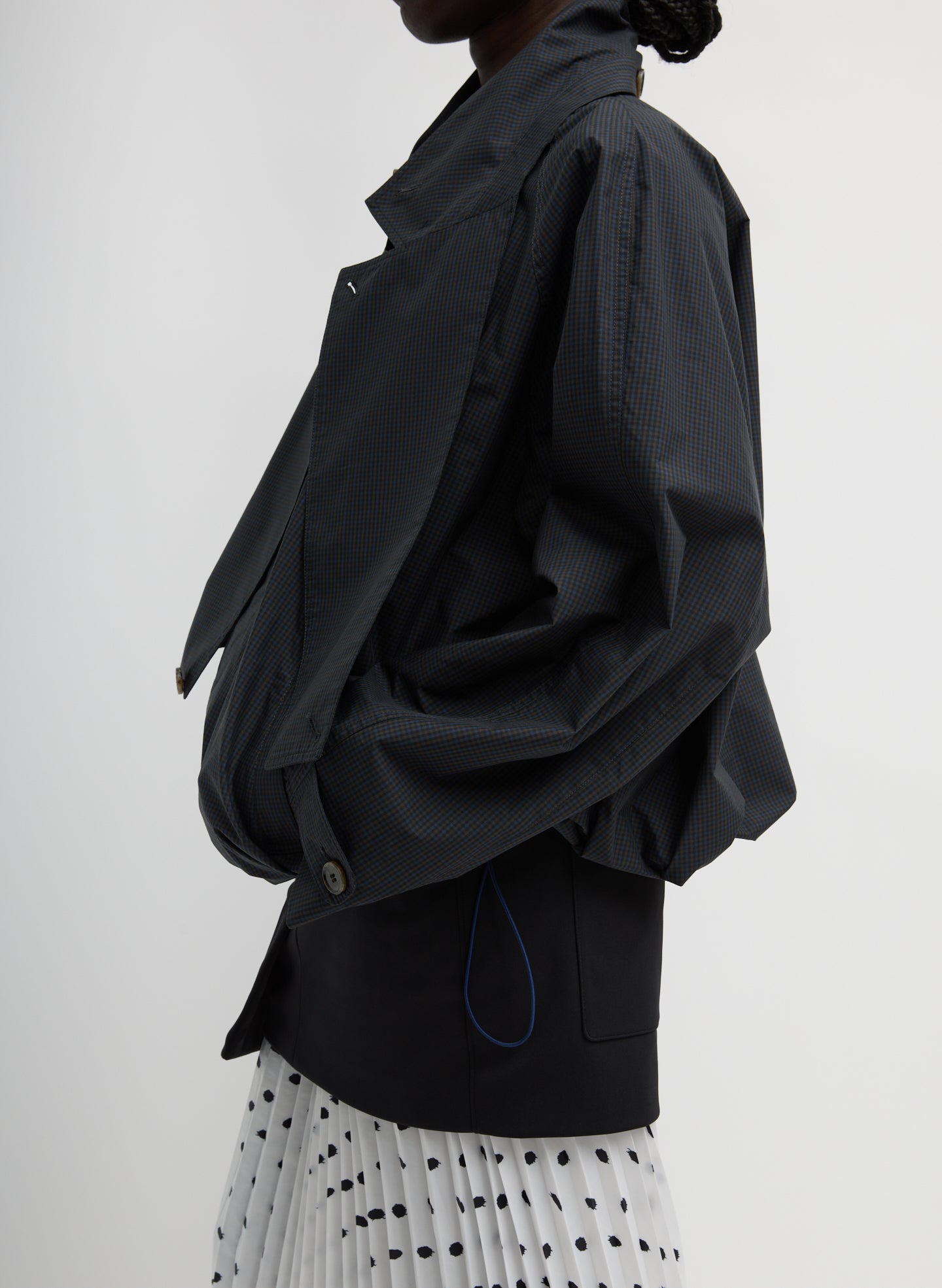 Charles Menswear Trench Anorak | Tibi Navy Multi