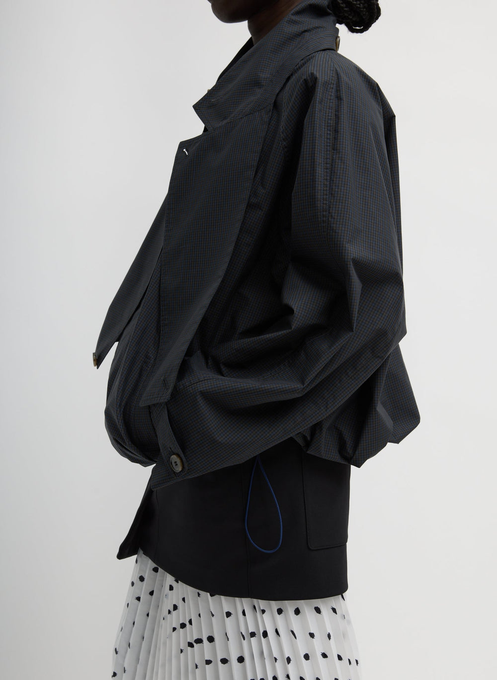 Charles Menswear Trench Anorak | Tibi Navy Multi