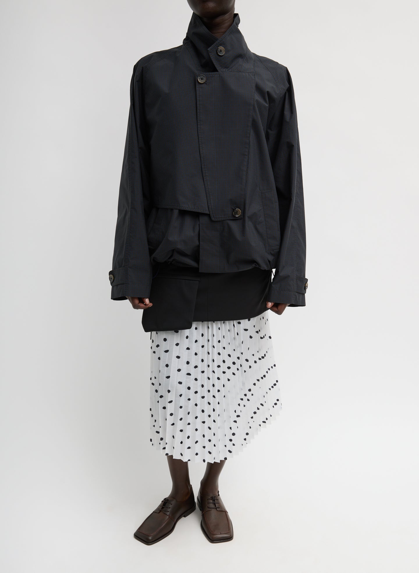 Charles Menswear Trench Anorak | Tibi Navy Multi