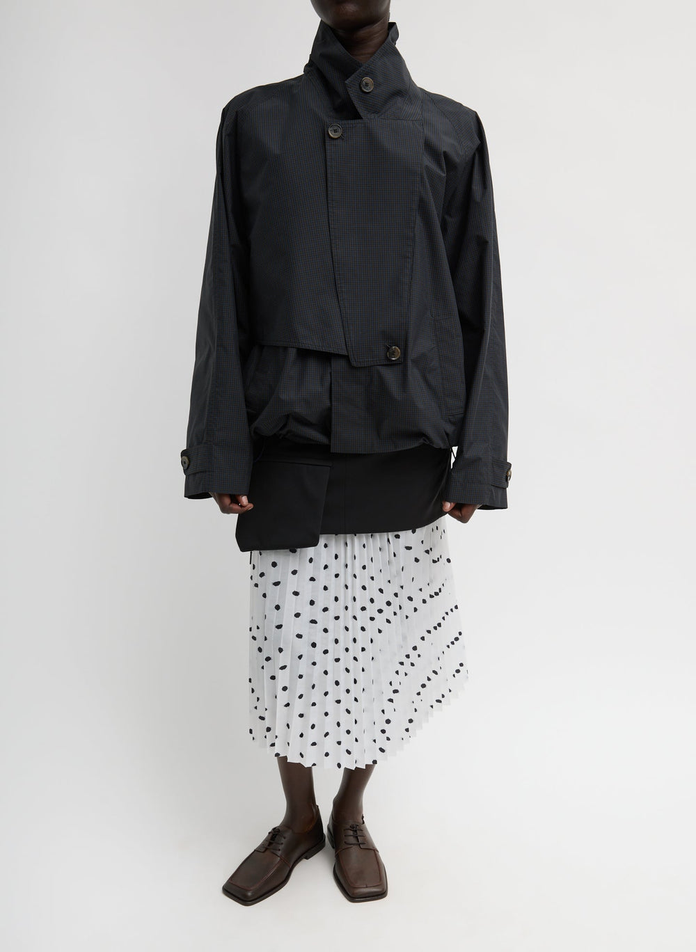 Charles Menswear Trench Anorak | Tibi Navy Multi