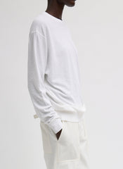 Sable Perfect Men's Pullover | Tibi White