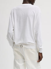 Sable Perfect Men's Pullover | Tibi White