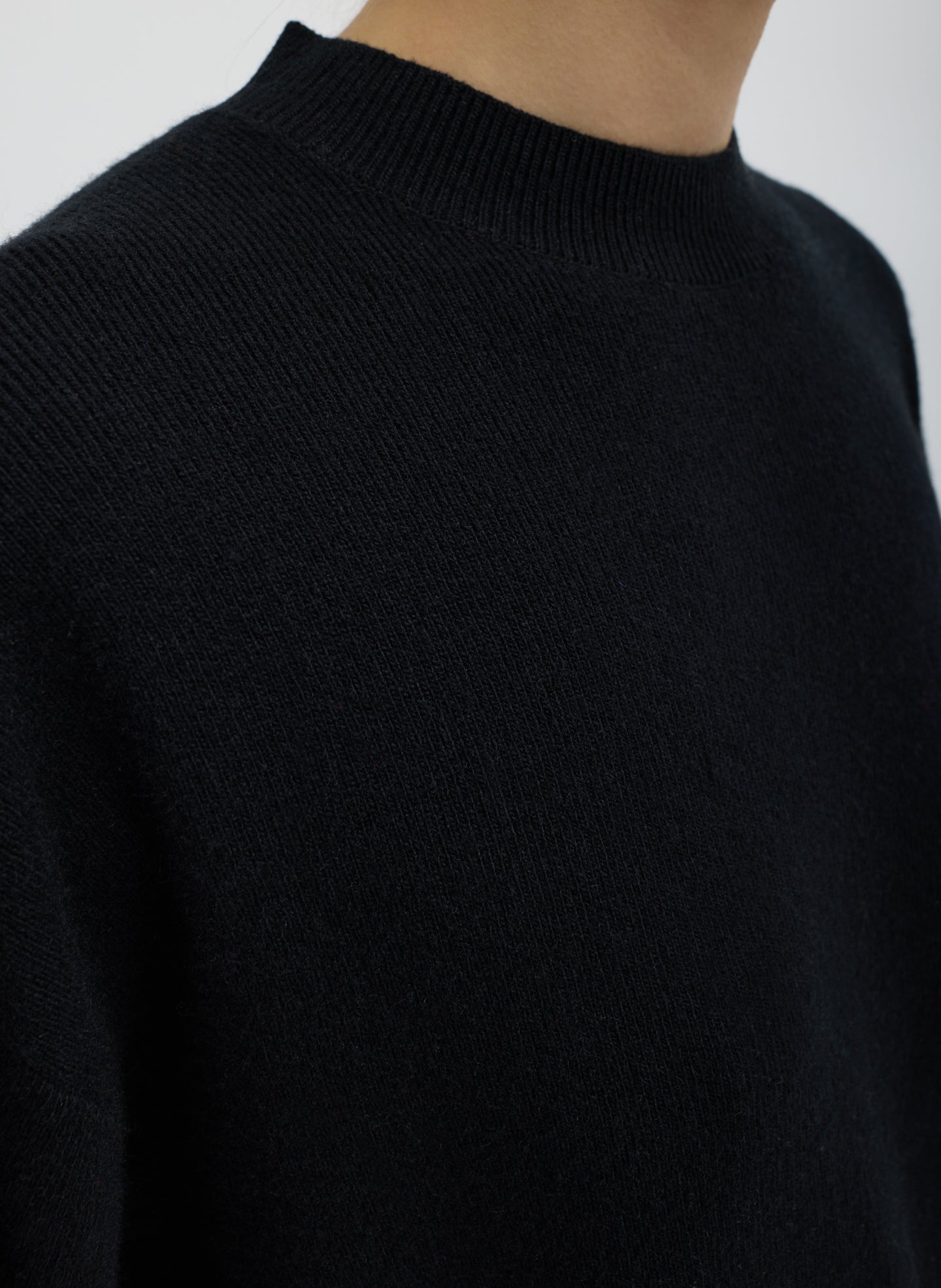 Anna Merino Wool Cut Out Racerback Pullover | Tibi Black
