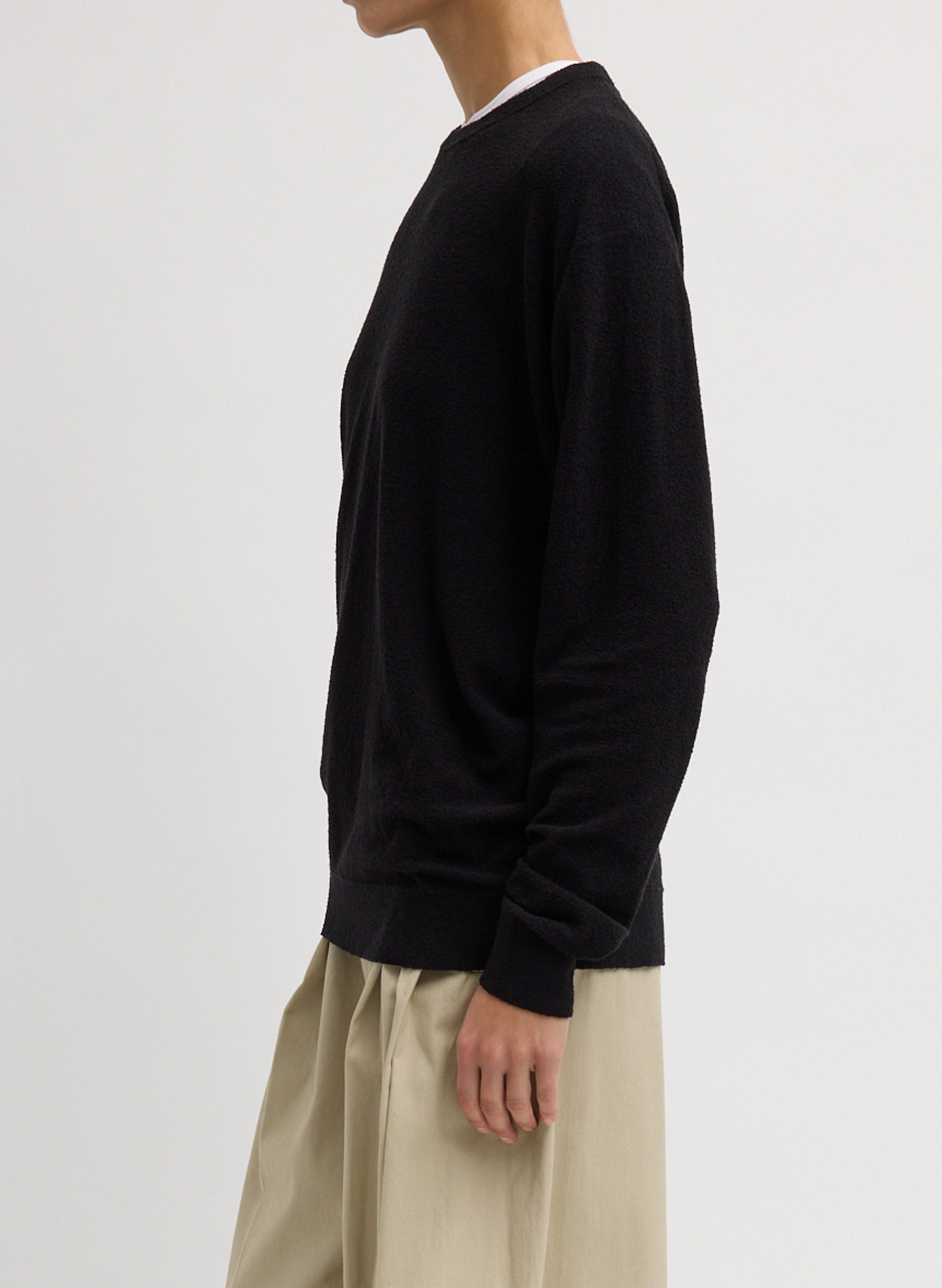 Sable Perfect Men's Pullover | Tibi Black