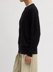 Sable Perfect Men's Pullover | Tibi Black