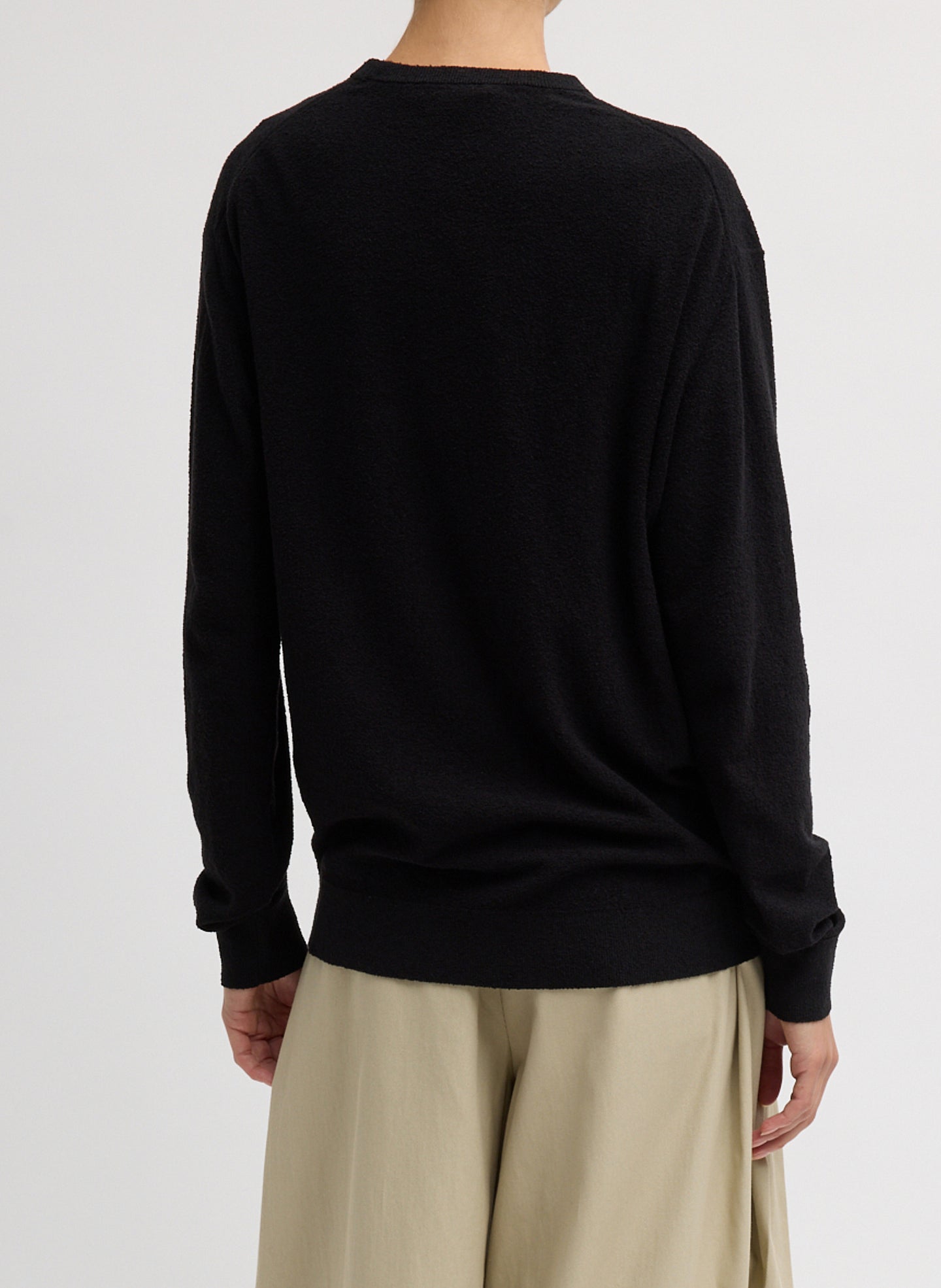Sable Perfect Men's Pullover | Tibi Black