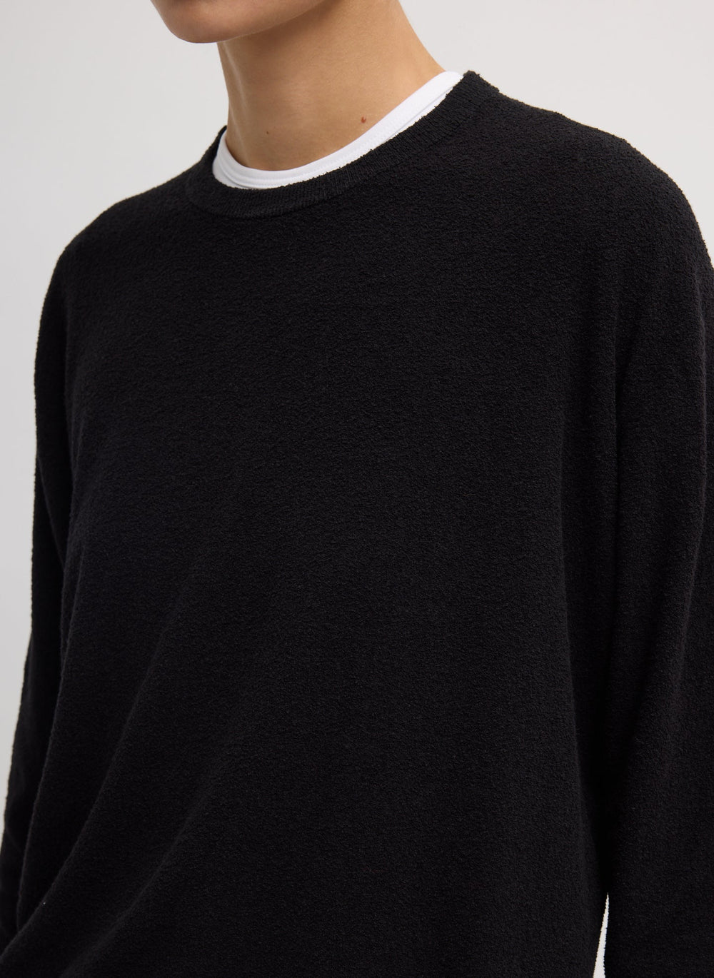 Sable Perfect Men's Pullover | Tibi Black