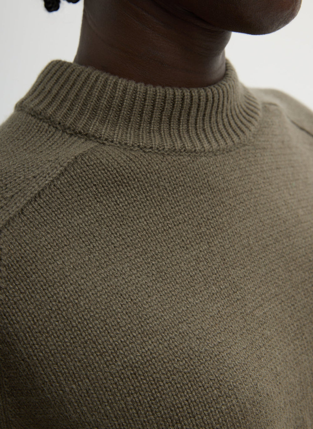 Cashmere Crewneck Oversized Pullover Sweater | Tibi Dark Hazelnut