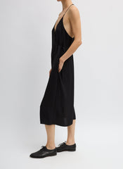 Summer Slip Wrap Dress | Tibi Black