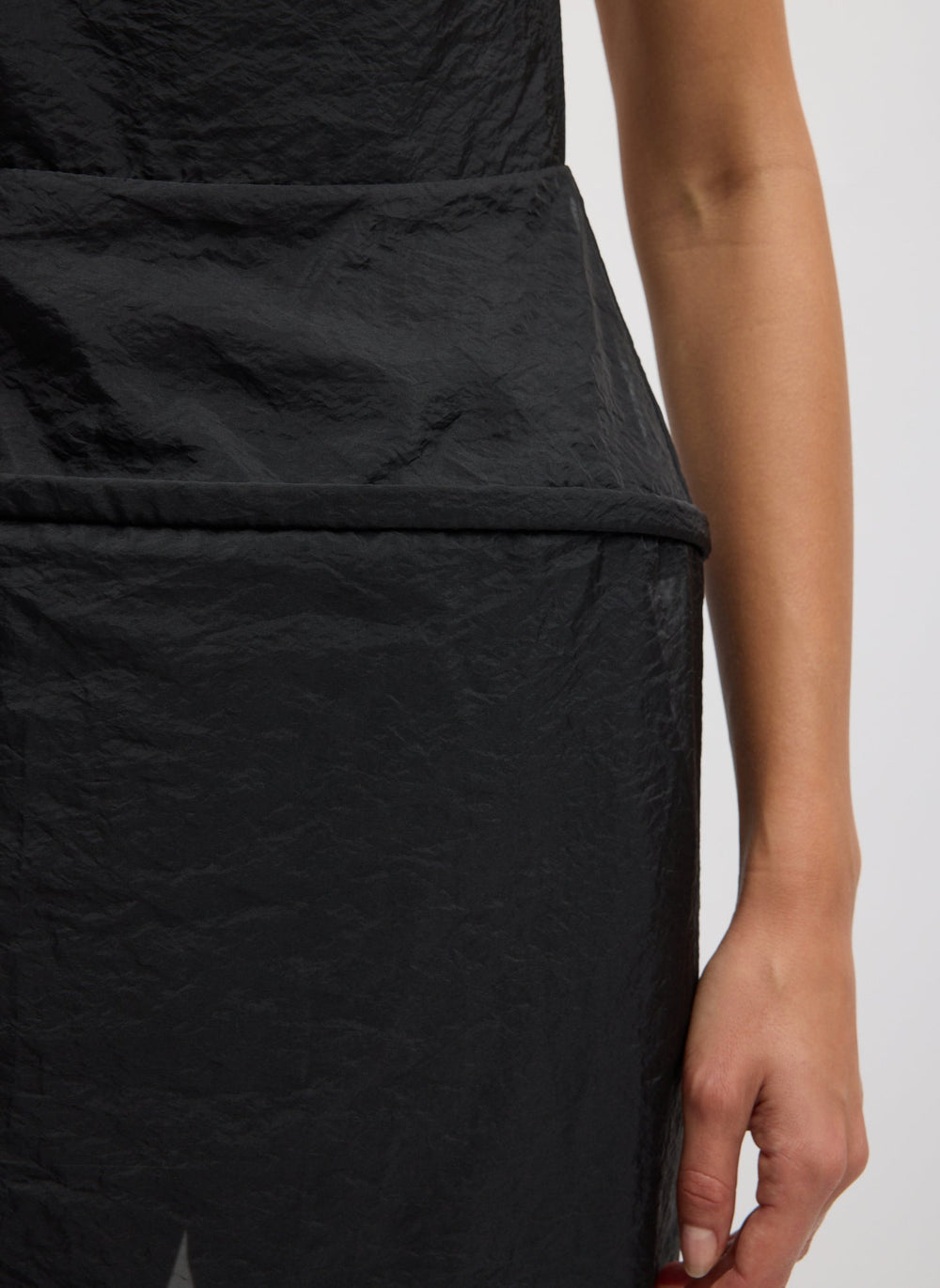 Chassis Hoop Strappy Dress | Tibi Black