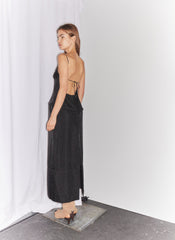 Chassis Hoop Strappy Dress | Tibi Black