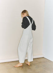 White Denim Jumpsuit | Tibi White