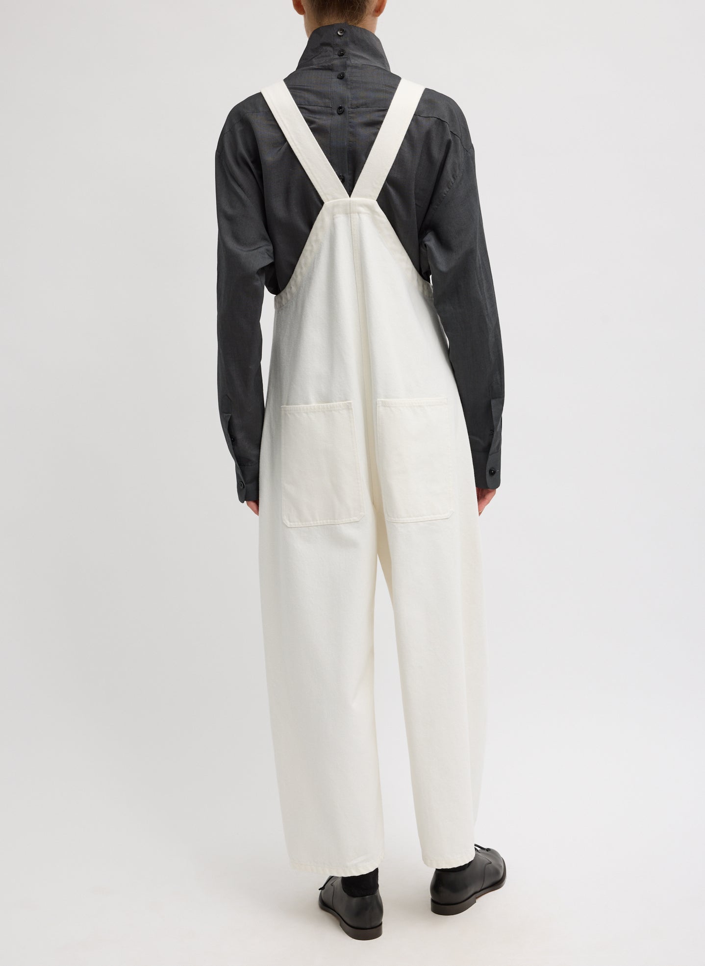 White Denim Jumpsuit | Tibi White