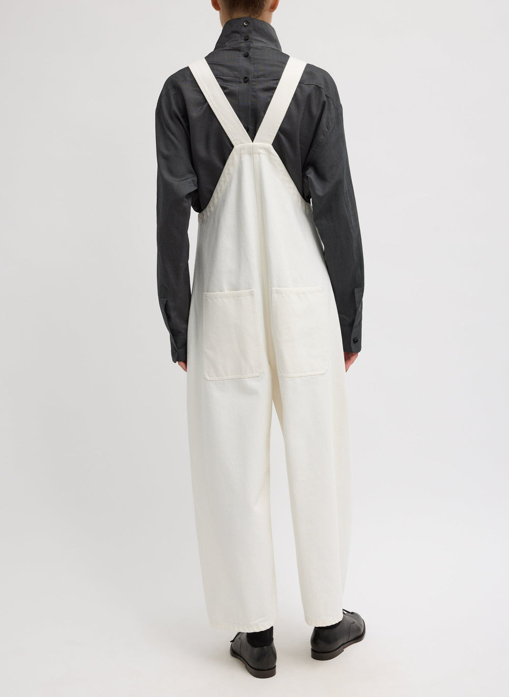 White Denim Jumpsuit | Tibi White