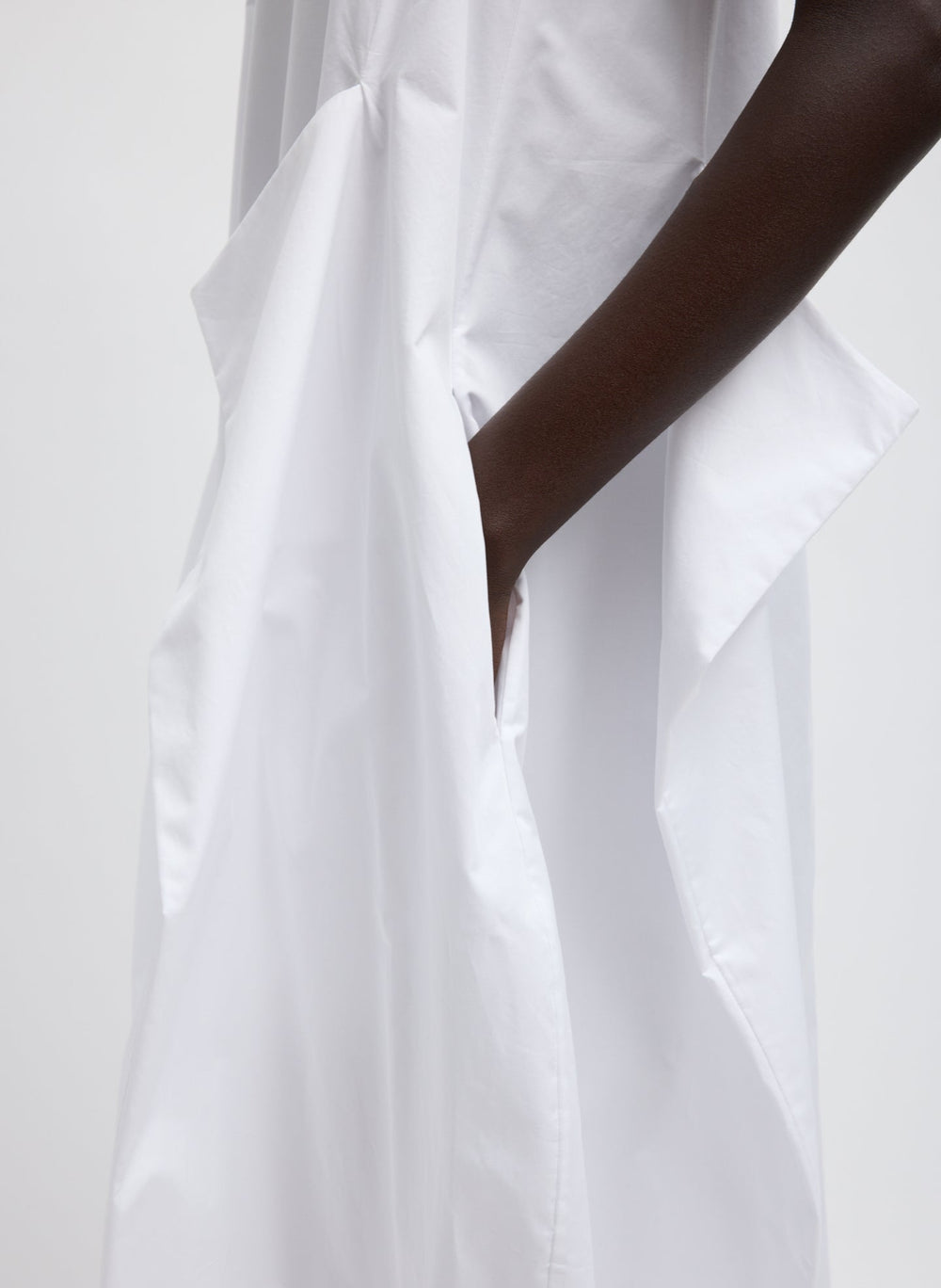Eco Poplin Tank Dress | Tibi White