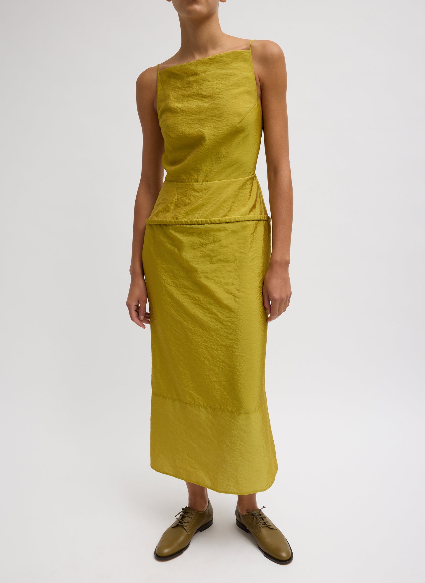 Chassis Hoop Strappy Dress | Tibi Dijon