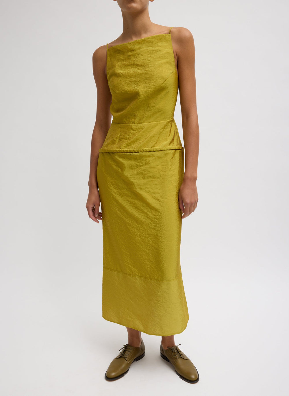 Chassis Hoop Strappy Dress | Tibi Dijon