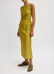 Chassis Hoop Strappy Dress | Tibi Dijon