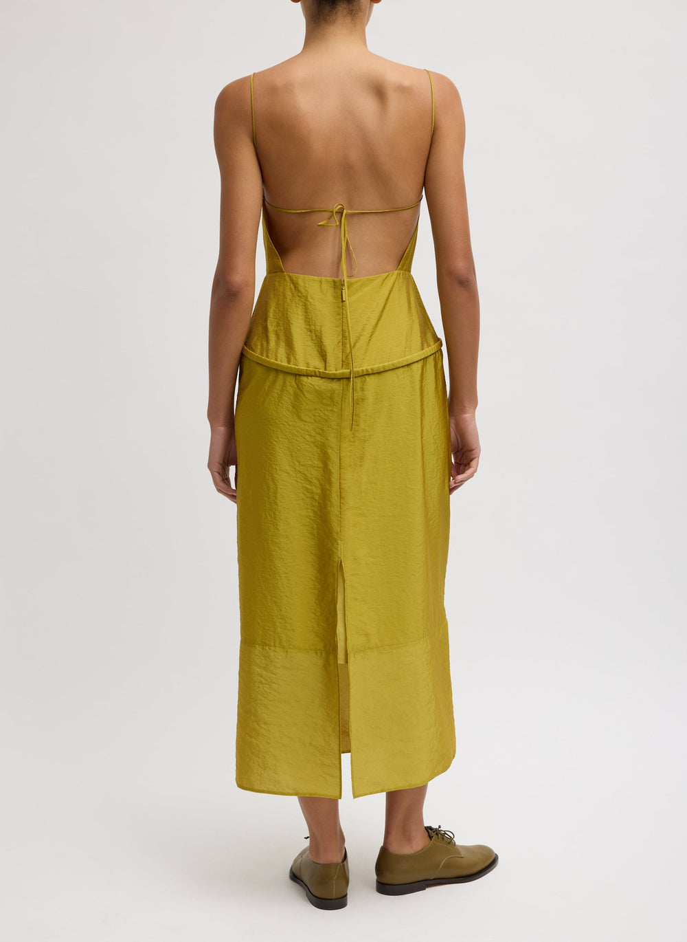 Chassis Hoop Strappy Dress | Tibi Dijon