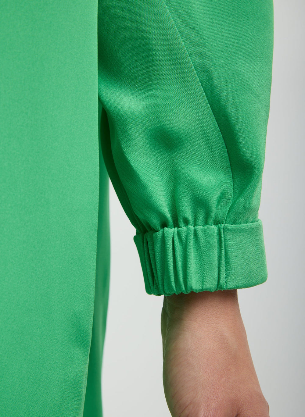 4-Ply Silk Long Sleeve Cocoon Dress | Tibi Green