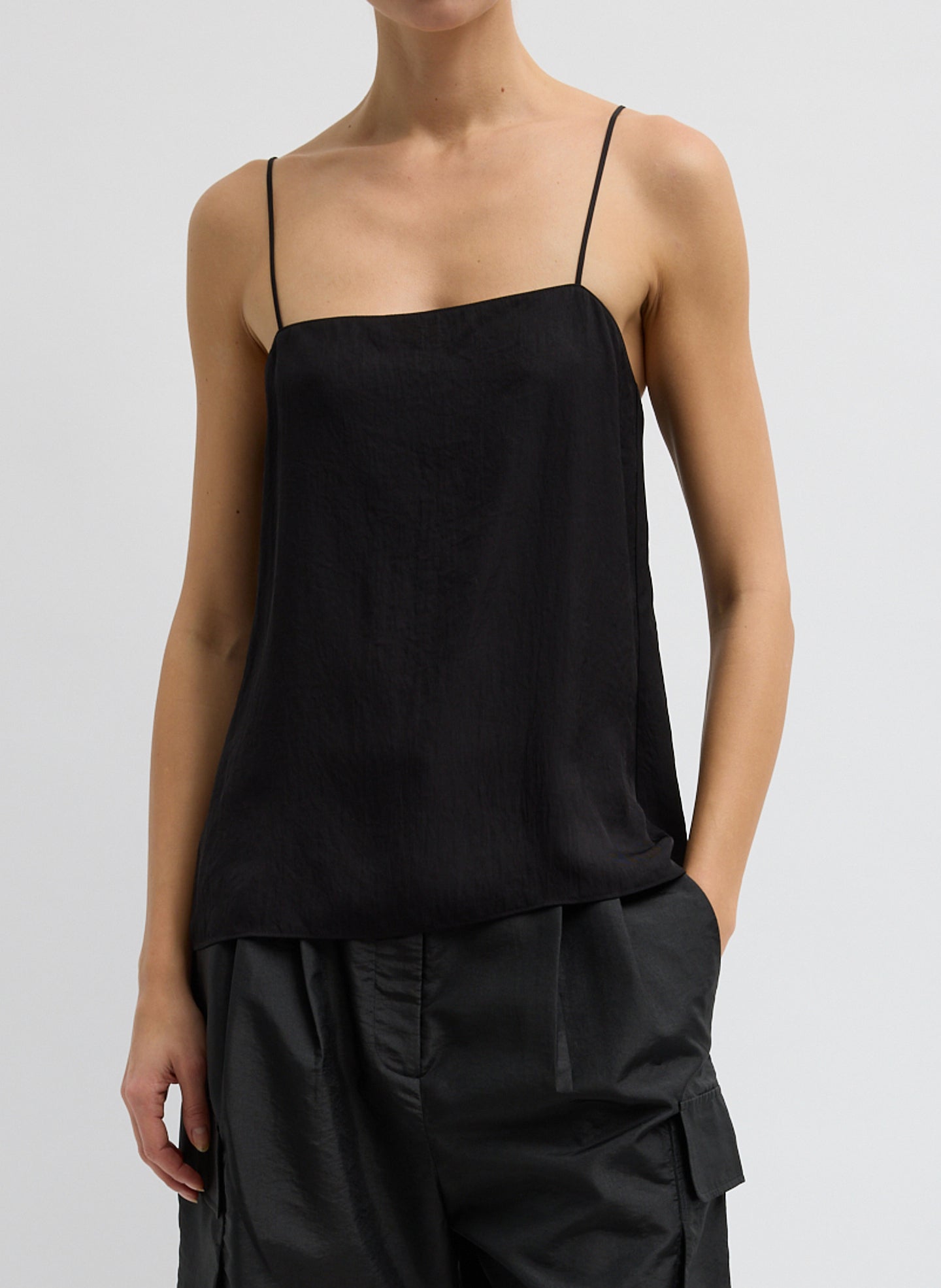 Summer Slip Cami | Tibi Black