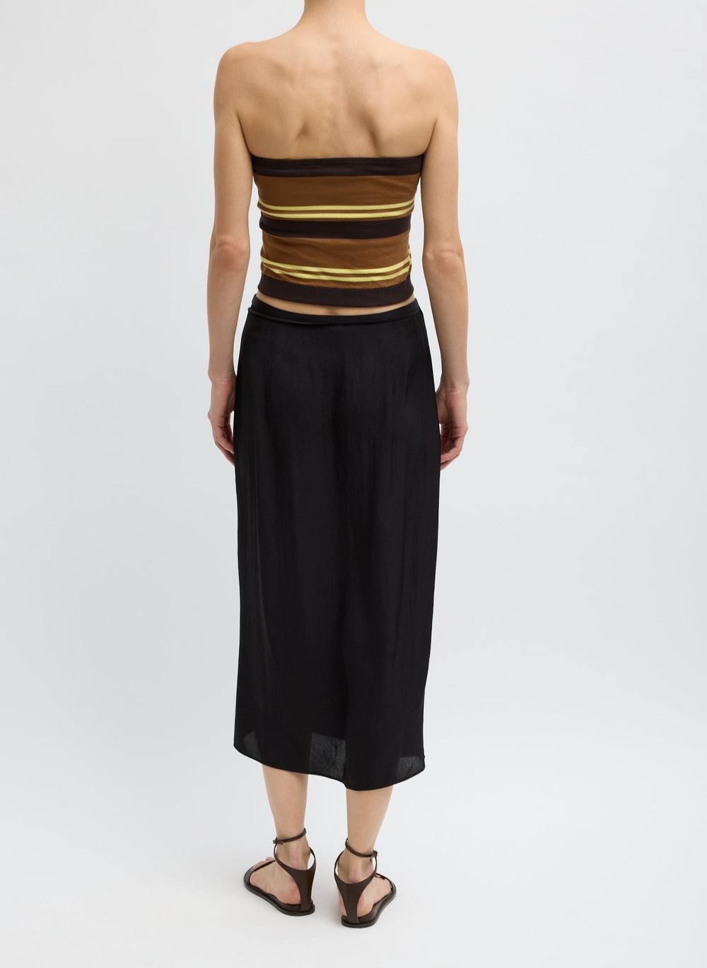 Summer Slip Wrap Skirt | Tibi Black