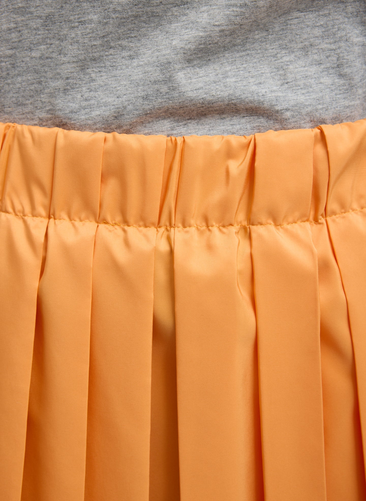Summer Nylon Pull On Mini Skirt | Tibi Orange