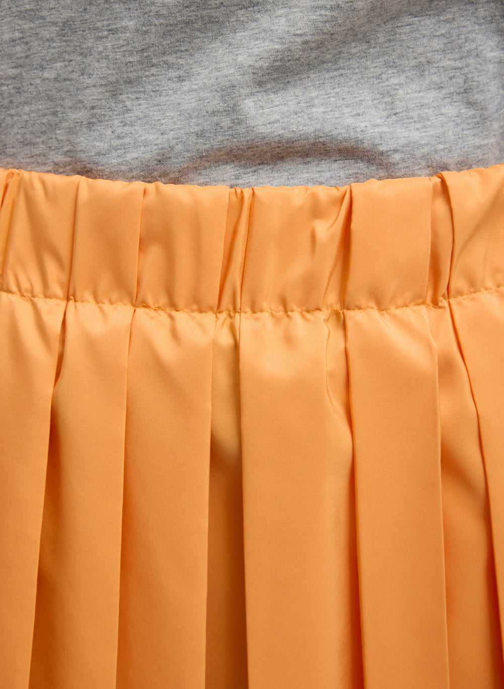 Summer Nylon Pull On Mini Skirt | Tibi Orange