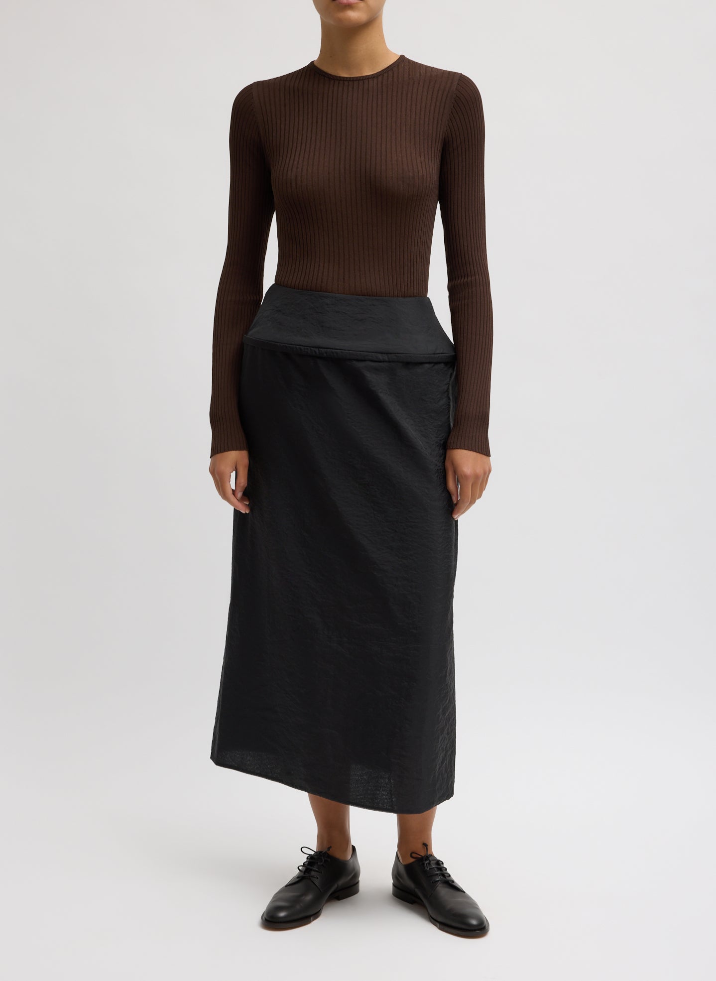 Chassis Hoop Pencil Skirt | Tibi Black