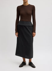 Chassis Hoop Pencil Skirt | Tibi Black
