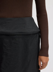 Chassis Hoop Pencil Skirt | Tibi Black