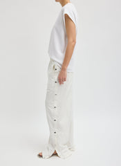 Nylon Snap Jogger | Tibi White