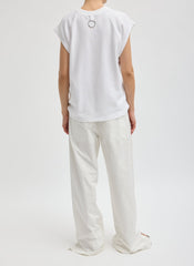 Nylon Snap Jogger | Tibi White