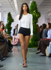 Bonded Viscose Shorts | Tibi Black