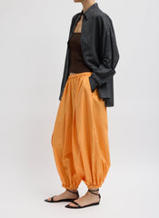 Summer Nylon Zeppelin Pant | Tibi Orange