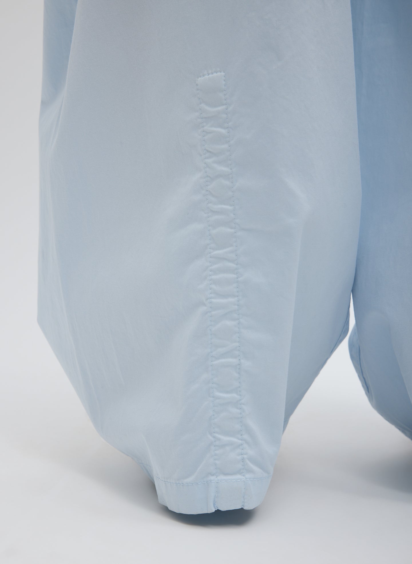 Garment Dyed Silky Cotton Winslow Pull On Pant | Tibi Pale Blue