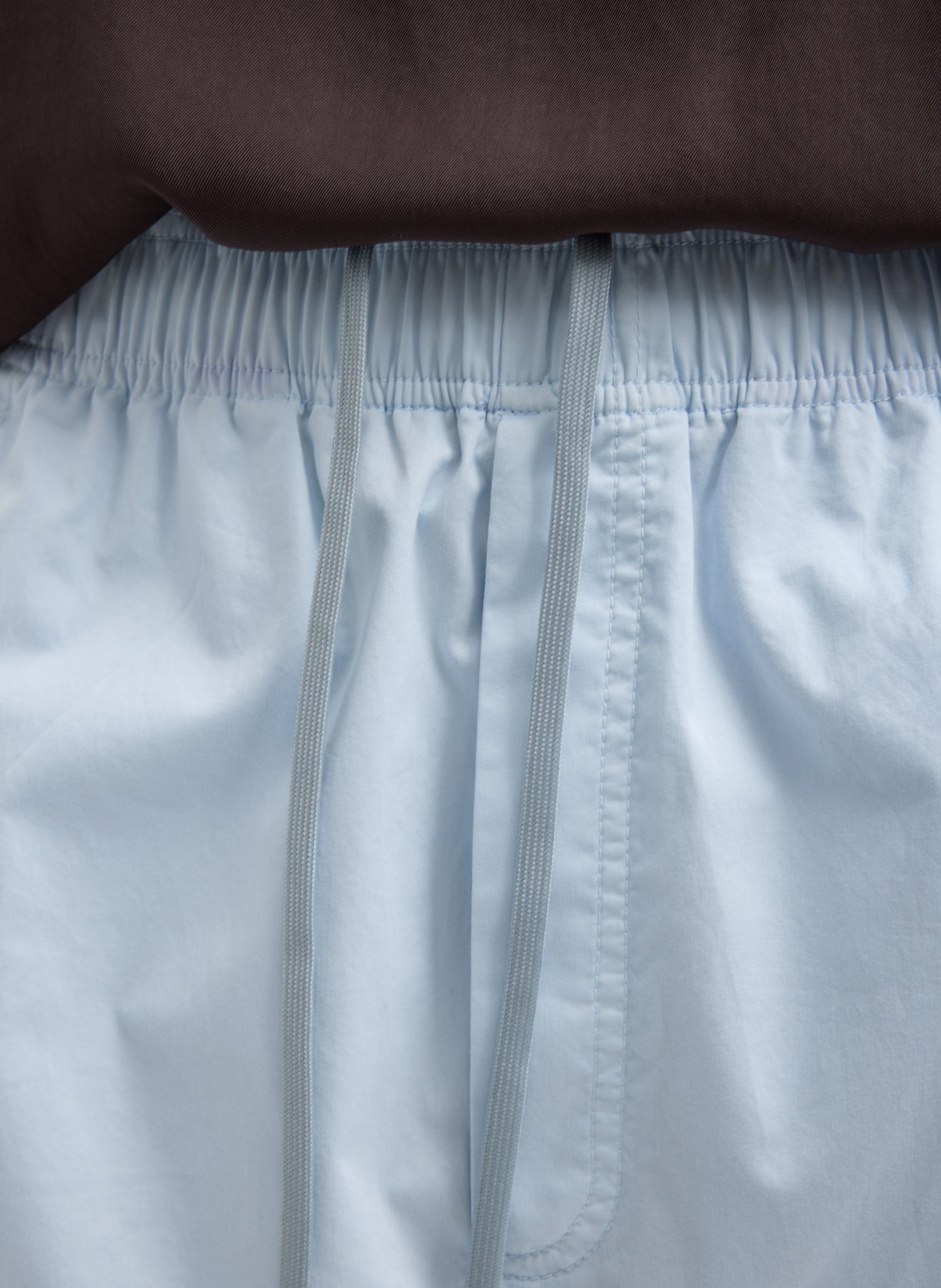 Garment Dyed Silky Cotton Winslow Pull On Pant | Tibi Pale Blue