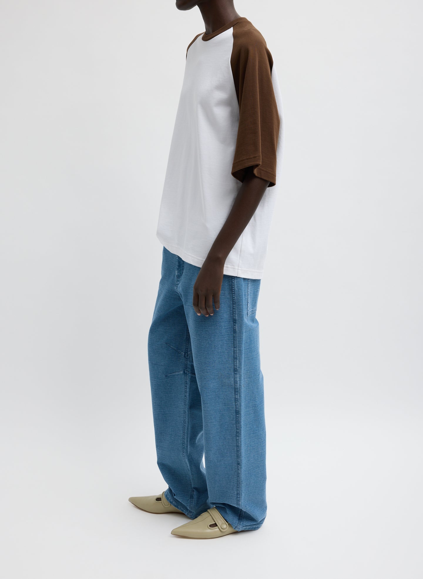 Denim Interlock Mica Jean | Tibi Classic Blue
