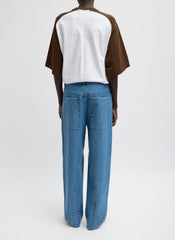 Denim Interlock Mica Jean | Tibi Classic Blue