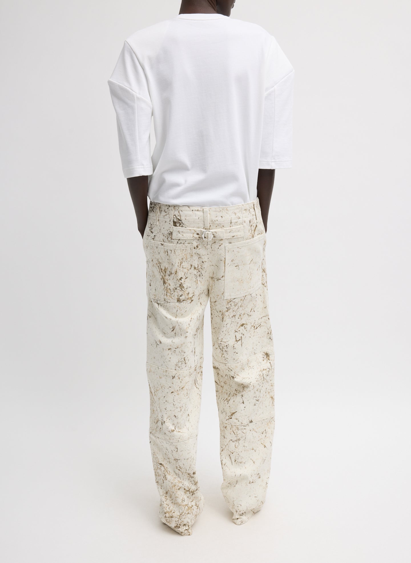 Calcimin Denim Fischer Jean | Tibi Ivory Multi