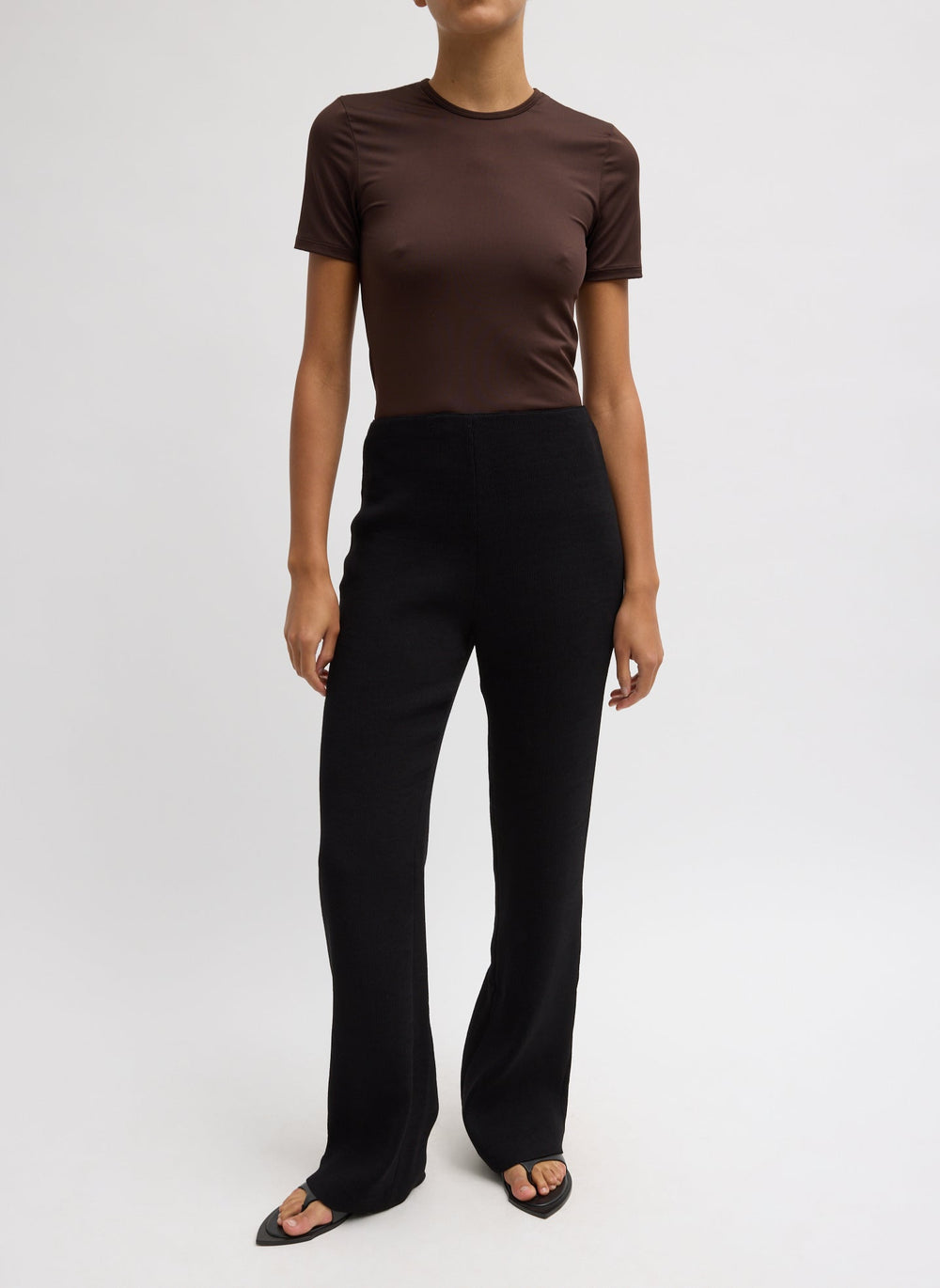 Viscose Plisse Corbit Pant | Tibi Black